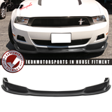 2010-2012 Ford Mustang V6 Unpainted Black Front Bumper Lip PU
