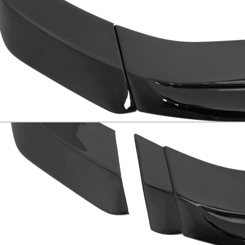 2024-2026 Ford Mustang Ecoboost GT V2 Style Front Lip Gloss Black 3PCS