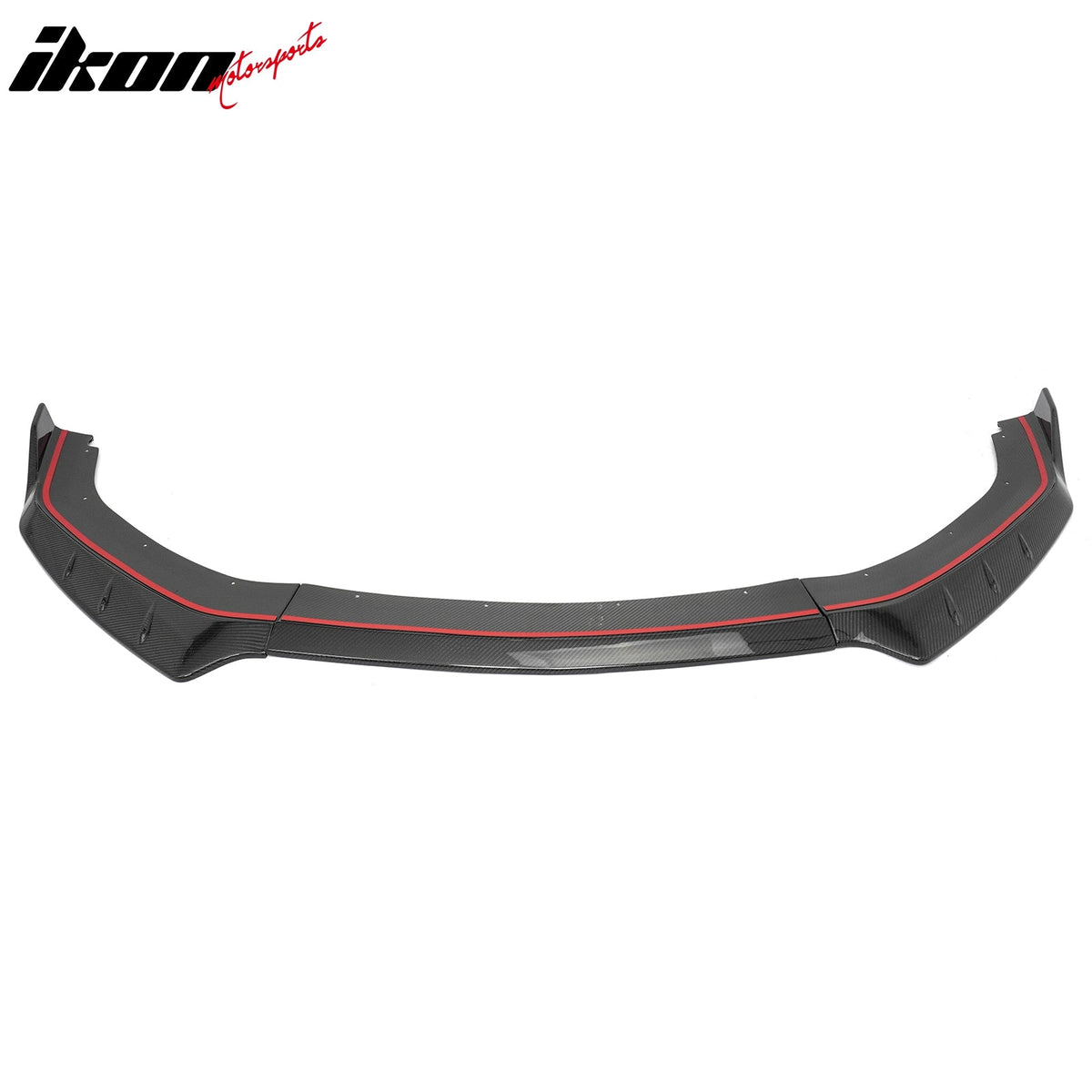 2024-2026 Ford Mustang EcoBoost GT IKON Style Front Bumper Lip Real Carbon Fiber