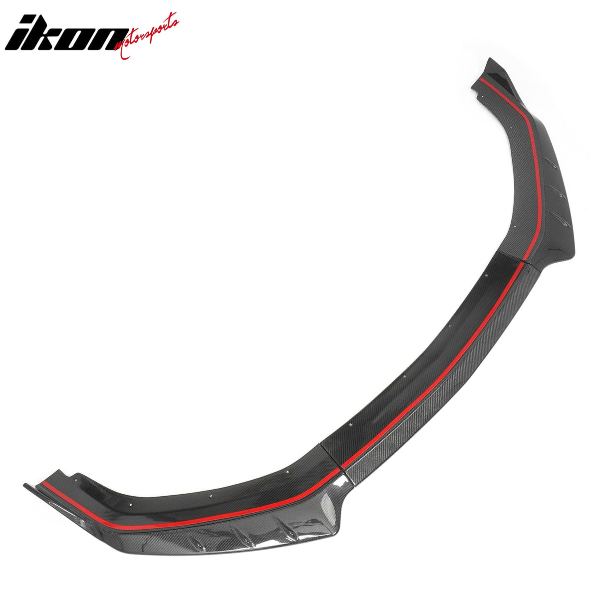 2024-2026 Ford Mustang EcoBoost GT IKON Style Front Bumper Lip Real Carbon Fiber