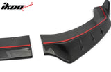 2024-2026 Ford Mustang EcoBoost GT IKON Style Front Bumper Lip Real Carbon Fiber