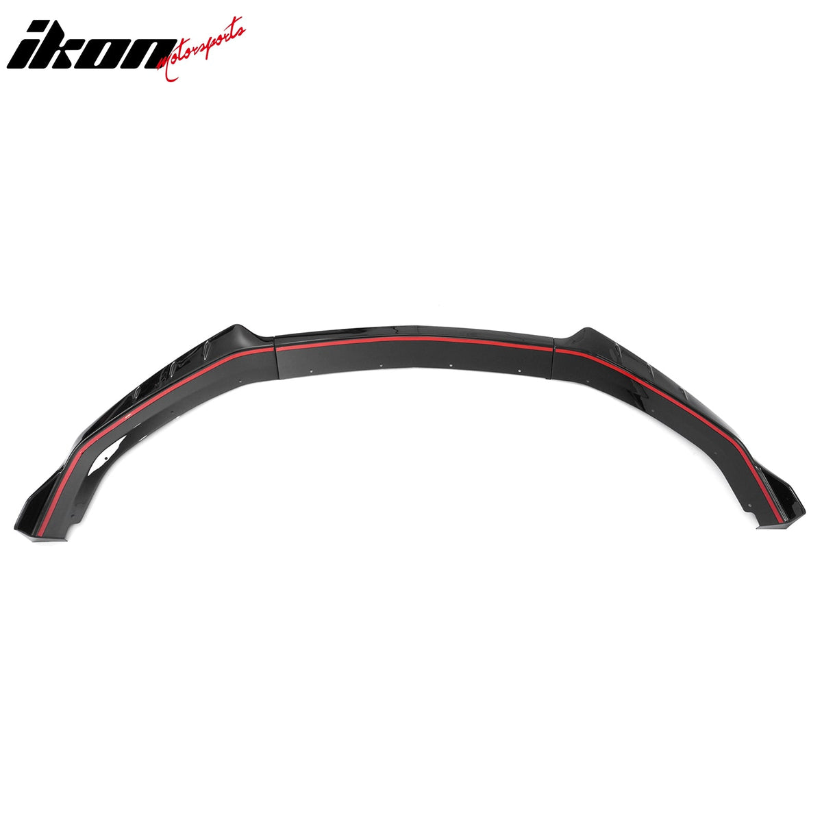 2024-2026 Ford Mustang EcoBoost GT IKON Style Front Bumper Lip Gloss Black ABS