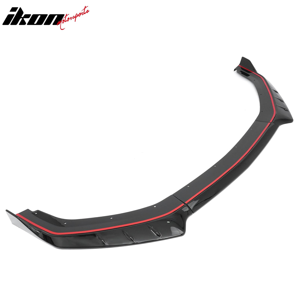 2024-2026 Ford Mustang EcoBoost GT IKON Style Front Bumper Lip Gloss Black ABS