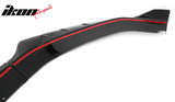 2024-2026 Ford Mustang EcoBoost GT IKON Style Front Bumper Lip Gloss Black ABS