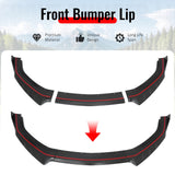 2024-2026 Ford Mustang EcoBoost GT IKON Style Front Bumper Lip Matte Black ABS