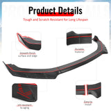 2024-2026 Ford Mustang EcoBoost GT IKON Style Front Bumper Lip Matte Black ABS