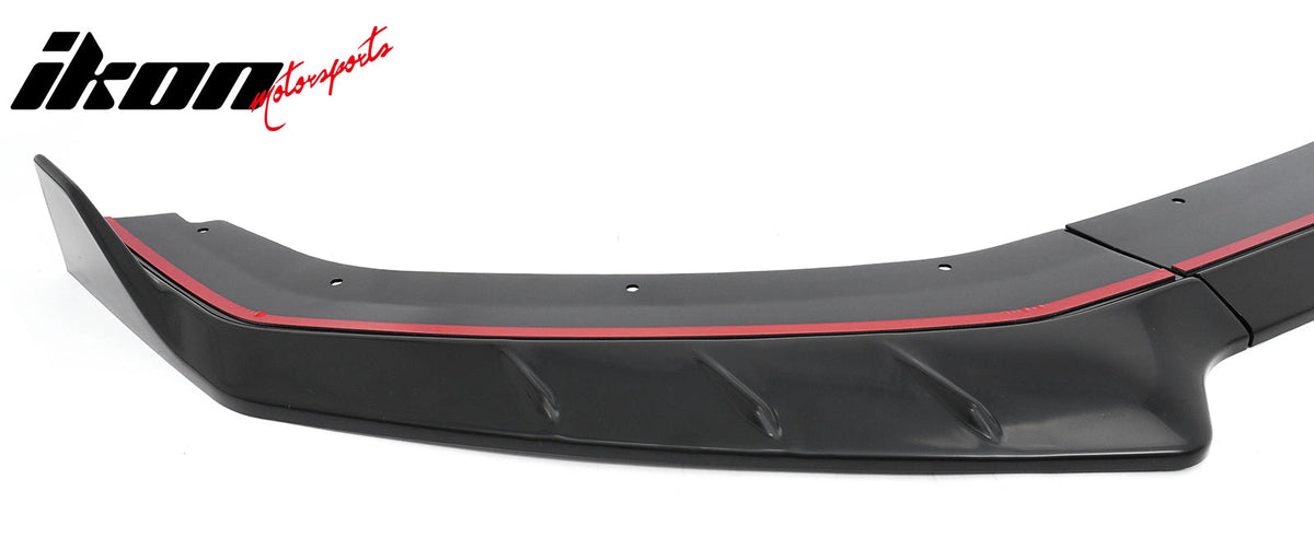 2024-2026 Ford Mustang EcoBoost GT IKON Style Front Bumper Lip Matte Black ABS
