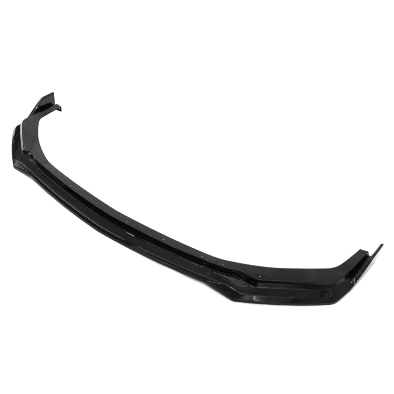 2024-2026 Ford Mustang Front Bumper Lip 3PC Gloss Black ABS Spoiler