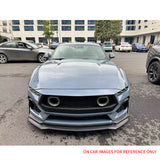 2024-2026 Ford Mustang Front Bumper Lip 5PC Gloss Black ABS Spoiler