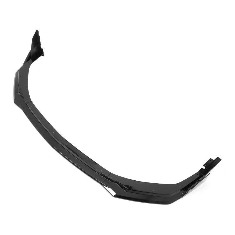 2024-2026 Ford Mustang Front Bumper Lip 5PC Gloss Black ABS Spoiler