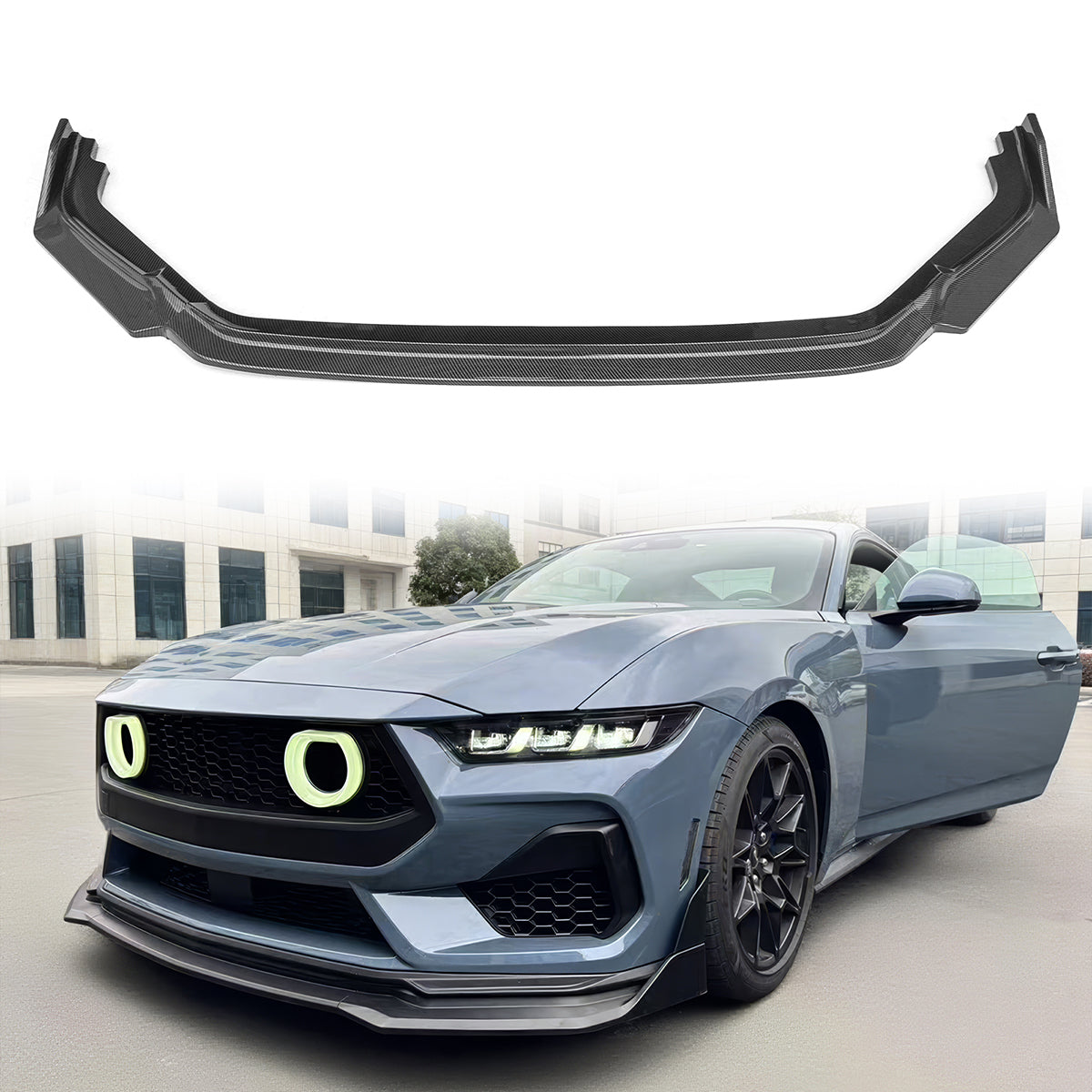 2024-2026 Ford Mustang Front Bumper Lip 5PC Spoiler