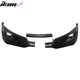 2008-2012 Honda Accord 2-Door HF-P Style Unpainted Black Front Bumper Lip PU 3PCS