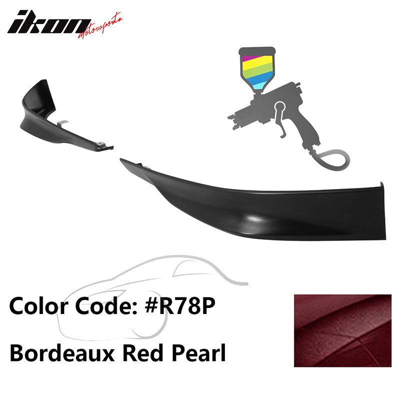 2013-2015 Honda Accord Sedan HFP Style Front Bumper Lip PP 2PC