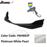 2017 Honda Accord Hybrid HFP Style Painted Front Bumper Lip Splitters