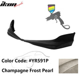 2017 Honda Accord Hybrid HFP Style Painted Front Bumper Lip Splitters