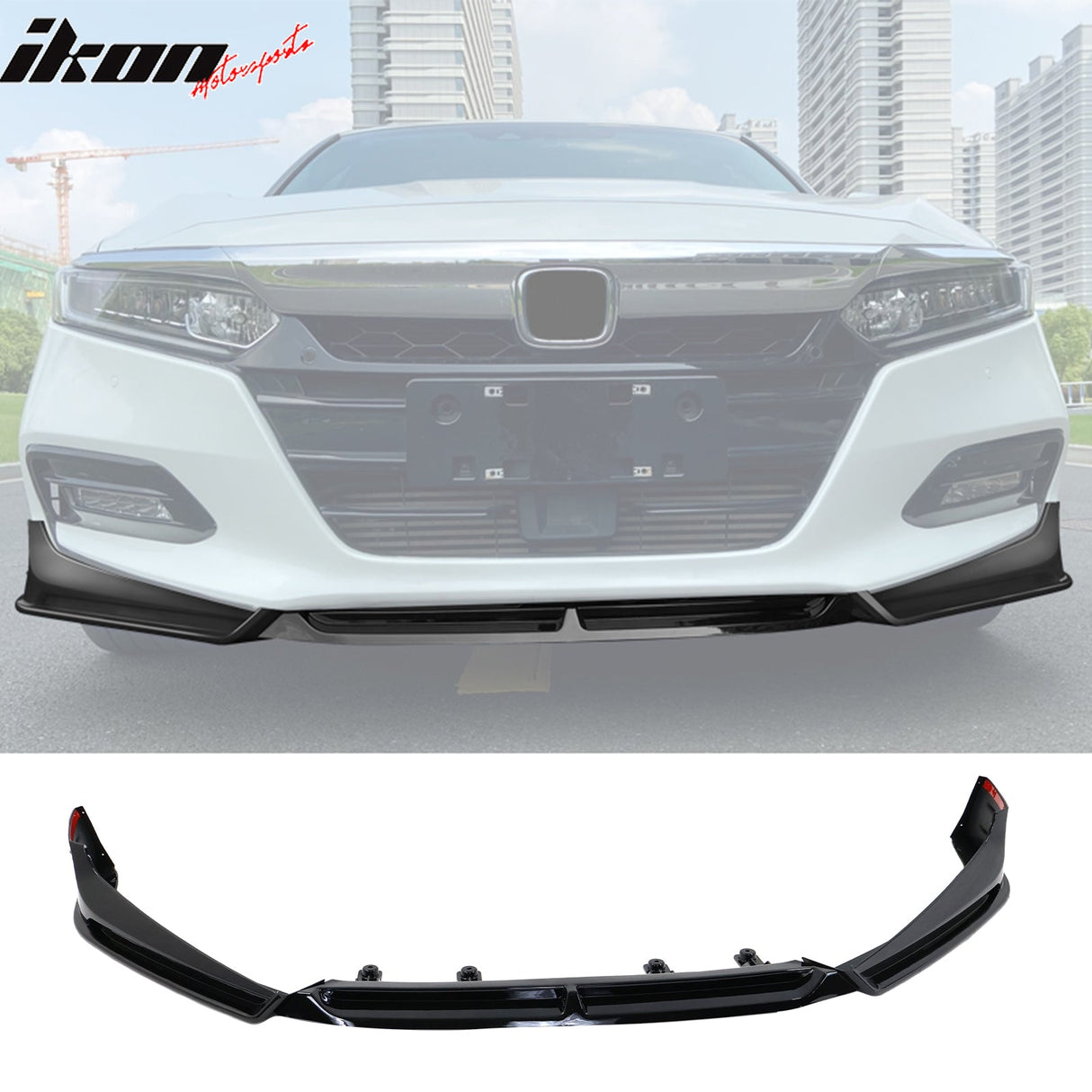 2018-2021 Honda Accord 3PC Front Bumper Lip PP
