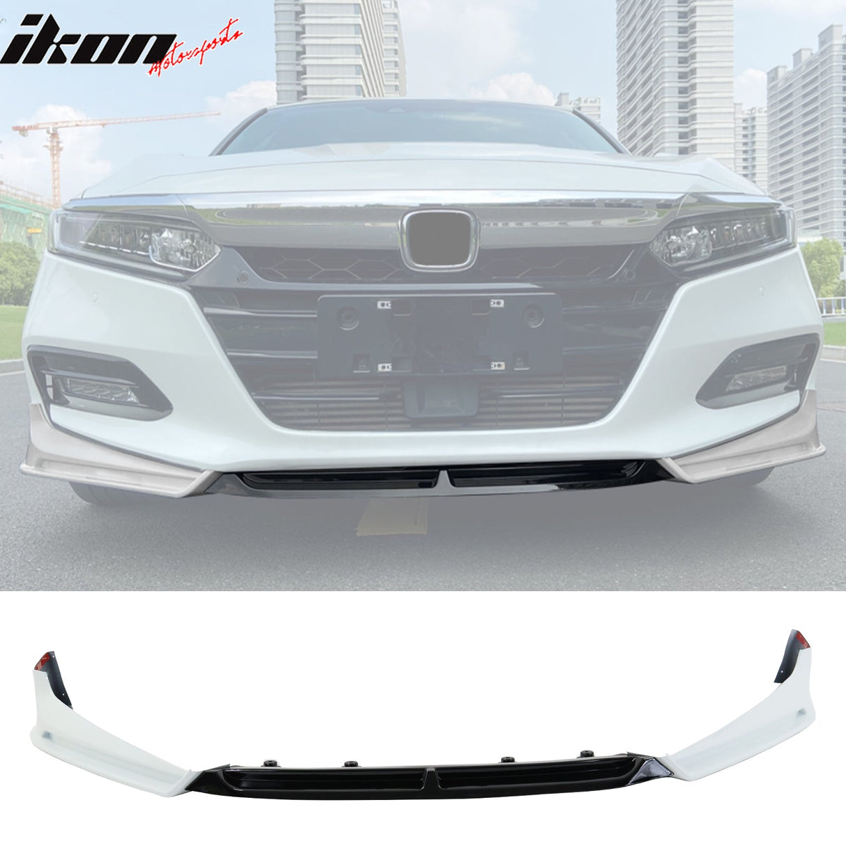 2018-2021 Honda Accord 3PC Front Bumper Lip PP