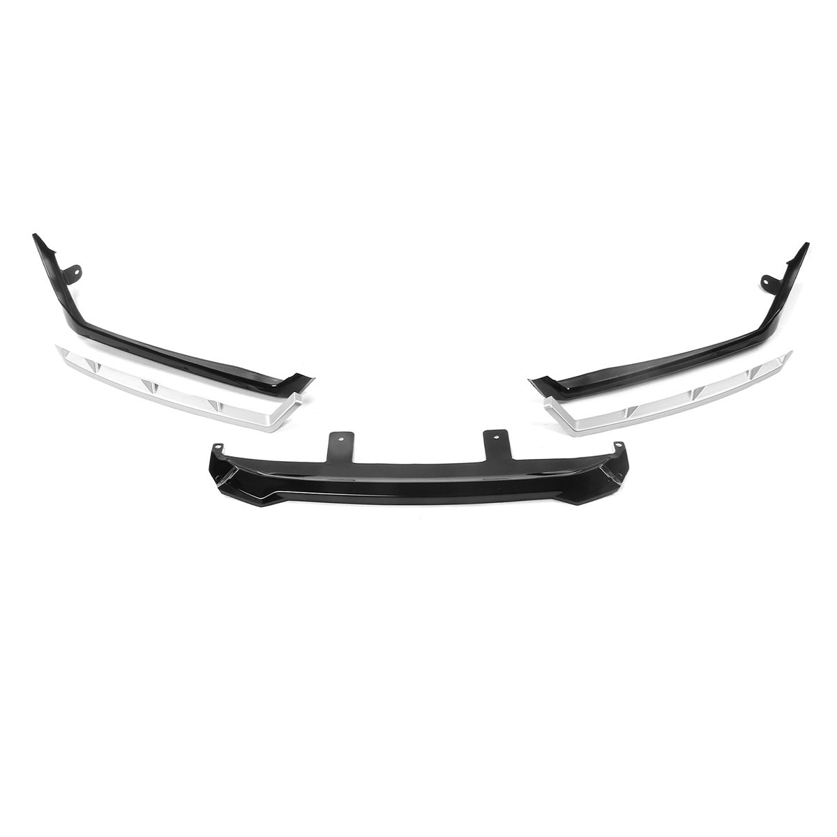 2021-2022 Honda Accord 4DR IKON Style Gloss Black Front Bumper Lip PP