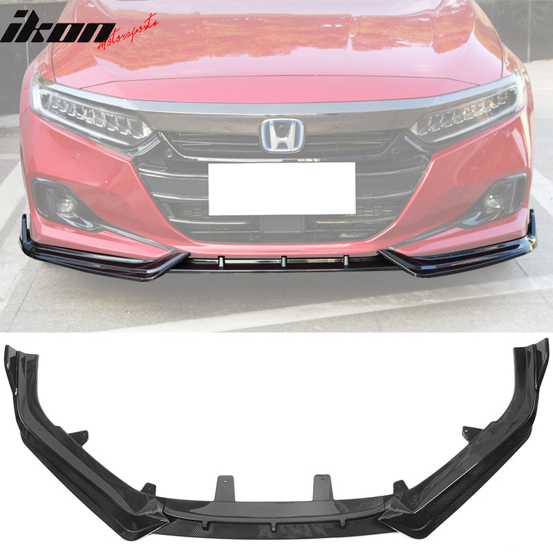 2021-2022 Honda Accord IKON V1 Style Front Bumper Lip Spoiler 3PCS PP