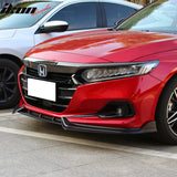2021-2022 Honda Accord IKON V1 Style Front Bumper Lip Spoiler 3PCS PP