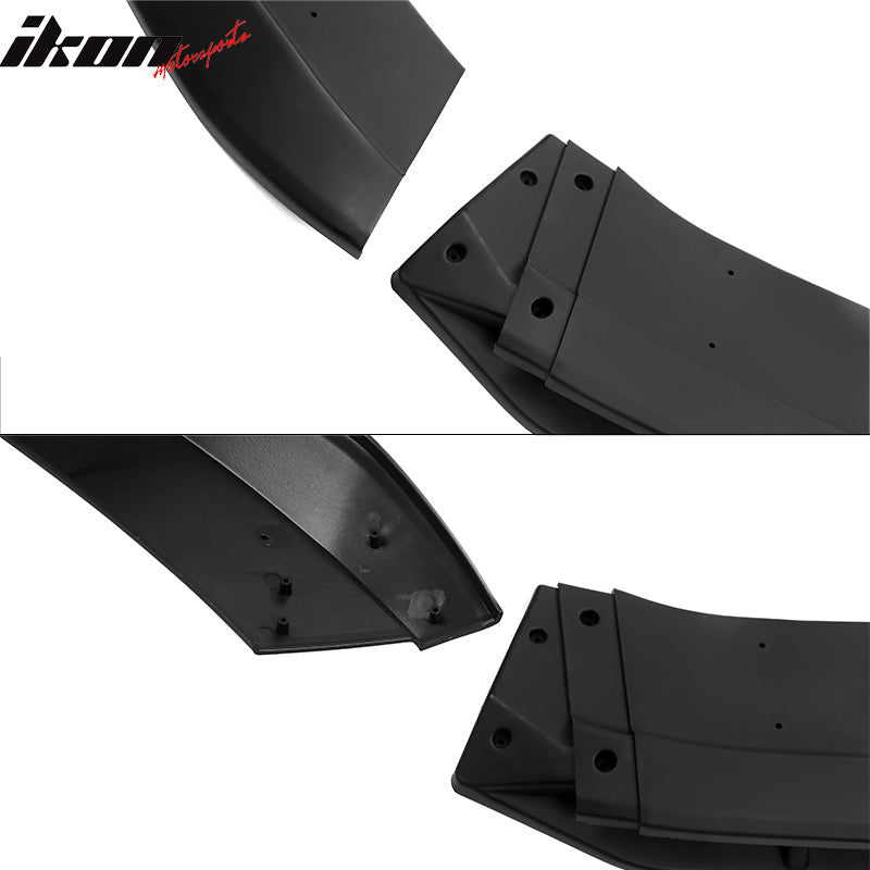 2023-2025 Honda Accord Front Bumper Lip V1 4PC Spoiler Black PP