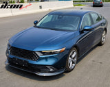 2023-2025 Honda Accord Front Bumper Lip V2 3PC Spoiler Black PP