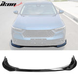 2023-2025 Honda Accord Front Bumper Lip V2 3PC Spoiler Black PP