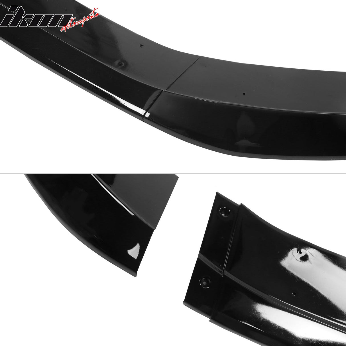 2023-2025 Honda Accord Front Bumper Lip V2 3PC Spoiler Black PP