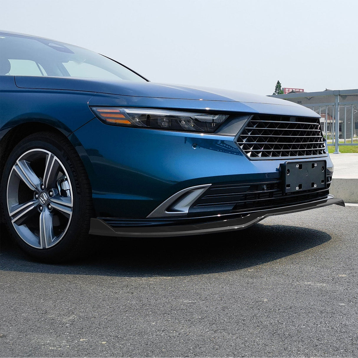 2023-2025 Honda Accord Front Bumper Lip V2 3PC Spoiler Black PP