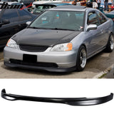 Fits 01-03 Honda Civic PP Front + Rear Bumper Lip + Side Skirts