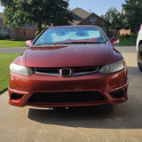 2006-2008 Honda Civic Coupe Front Lip HF-P Style Unpainted Lip Splitte