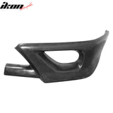 2006-2008 Honda Civic Coupe 2-Door 3PCS Front Lower Bumper Lip Air Dam Chin Spoiler Splitter Unpainted Black Polyurethane PU