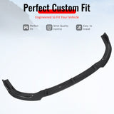2006-2008 Honda Civic Sedan GT Style Front Bumper Lip Lower Spoiler 3PCS Gloss Black PP