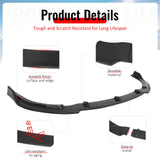 2006-2008 Honda Civic Sedan GT Style Front Bumper Lip Lower Spoiler 3PCS Gloss Black PP