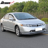 2006-2008 Honda Civic Sedan IKON Style Front Bumper Lip Spoiler Carbon Fiber Print PP 3PCS