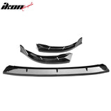 2006-2008 Honda Civic Sedan IKON Style Front Bumper Lip Spoiler Gloss Black PP 3PCS