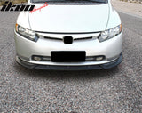 2006-2008 Honda Civic Sedan 4DR IKON Matte Black Front Lip Splitter PP