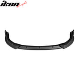 2006-2008 Honda Civic Sedan 4DR IKON Matte Black Front Lip Splitter PP