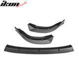 2006-2008 Honda Civic Sedan 4DR IKON Matte Black Front Lip Splitter PP