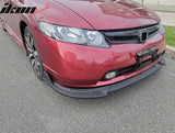 2006-2008 Honda Civic Sedan 4DR IKON Matte Black Front Lip Splitter PP