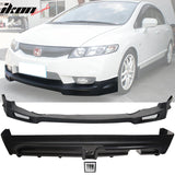 2009-2011 Honda Civic Mugen Front Rear Lip PU PP 3RD LED Brake Lamp