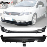 2009-2011 Honda Civic Mugen Front Rear Lip PU PP 3RD LED Brake Lamp