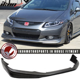 2012-2013 Honda Civic Coupe MD Style Front Bumper Lip & Lower Splitter