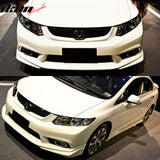 2012 Honda Civic 4Dr Sedan JDM MD Style Front Bumper Lip Spoiler PU