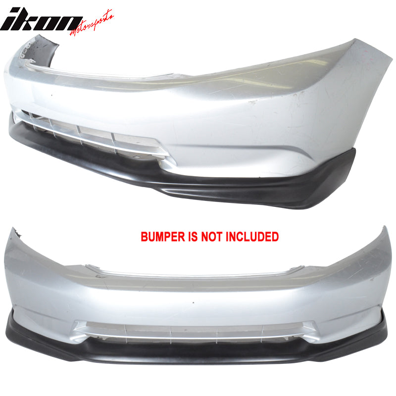 2012 Honda Civic 4Dr Sedan USDM MD Style Front Bumper Lip PU