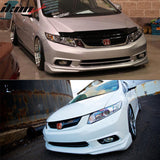 2012 Honda Civic 4Dr Sedan USDM MD Style Front Bumper Lip PU