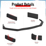 2013-2015 Honda Civic Sedan GT Style Front Bumper Lip Lower Spoiler 3PCS Matte Black PP