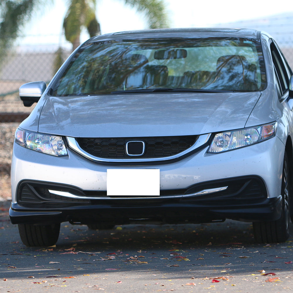 2013-2015 Honda Civic Sedan 4DR Front Bumper Lip Chin Spoiler PU