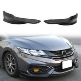 Front Bumper Lip for Honda Civic 2014-2015 HF-P Style Unpainted Black PU