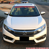 2016-2018 Honda Civic Sedan Paint Taffeta White NH578 Front Lip